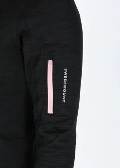 Discount Swedemount Trail Stretch Fullzip W Black Melange/Lt Pink