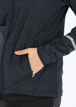 New Swedemount Trail Stretch Hood Jacket W Dk. Navy Melange/ Navy