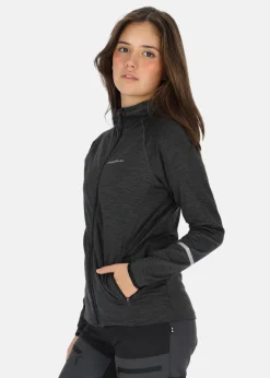 Swedemount Trail Stretch Hood Jacket W Charcoal Melange/ Black