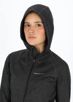 Swedemount Trail Stretch Hood Jacket W Charcoal Melange/ Black