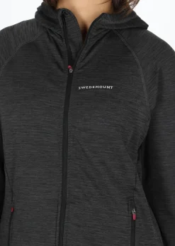 Swedemount Trail Stretch Hood Jacket W Charcoal Melange/ Black
