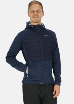Discount Swedemount Training Hybrid Jacket Navy Melange/Lt. Grey Melange
