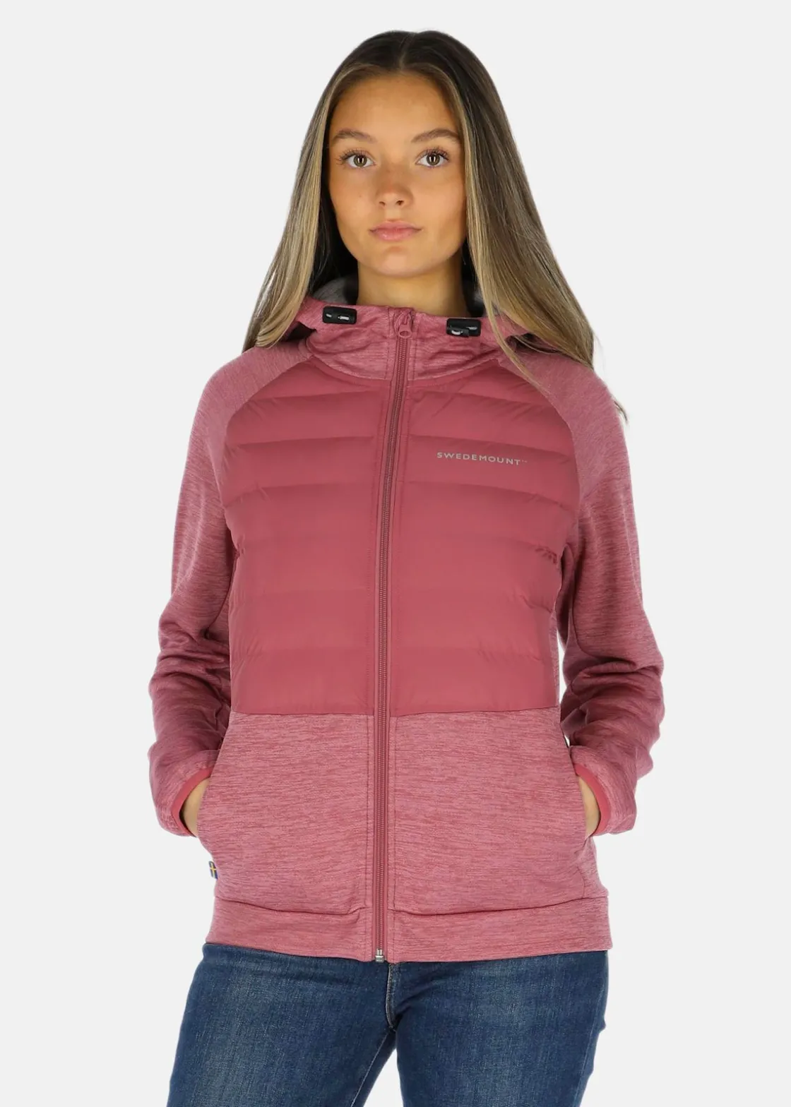 Online Swedemount Training Hybrid Jacket W Dusty Rose Melange/Lt. Grey Melange