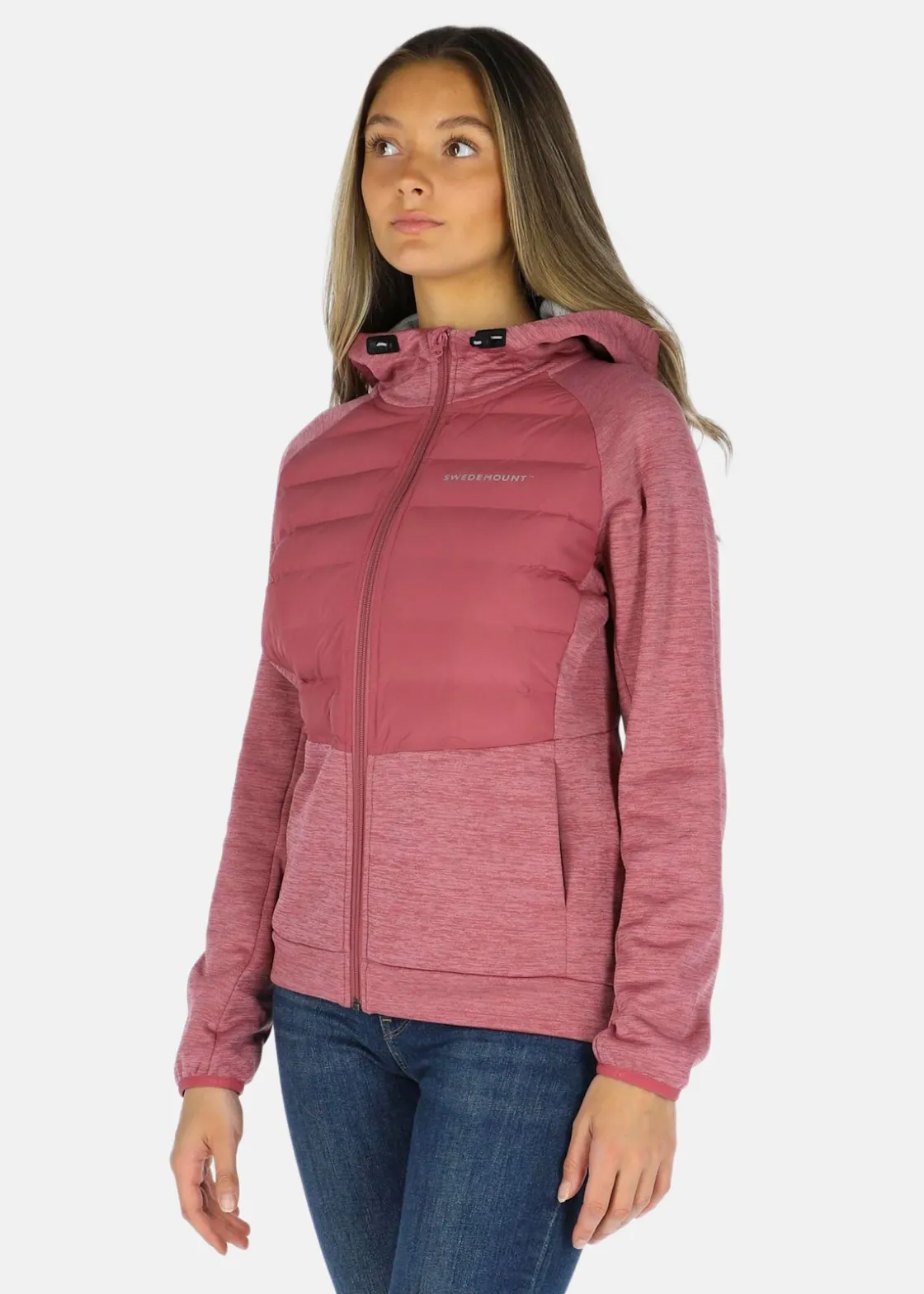 Online Swedemount Training Hybrid Jacket W Dusty Rose Melange/Lt. Grey Melange