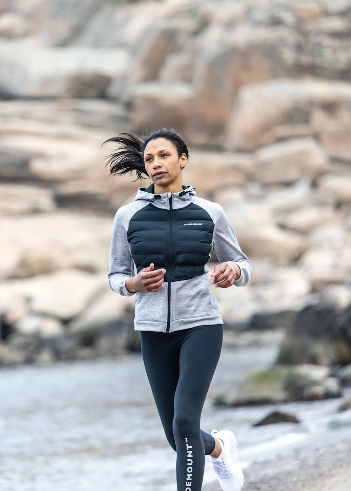 Online Swedemount Training Hybrid Jacket W Dusty Rose Melange/Lt. Grey Melange