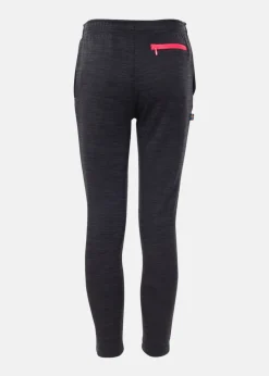 New Swedemount Training Logo Pants JR Charcoal Melange/New Pink