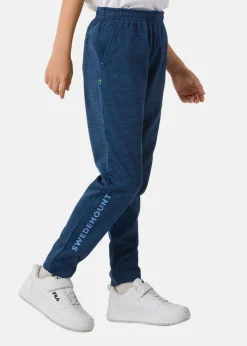 Swedemount Training Logo Pants JR II Navy Melange/Lt Blue
