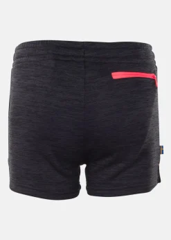 Swedemount Training Logo Short Shorts JR Charcoal Melange/New Pink