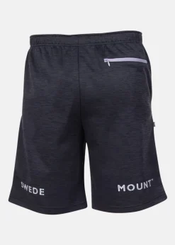 Best Swedemount Training Logo Shorts Charcoal Melange/Lt. Grey Melange