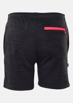 Hot Swedemount Training Logo Shorts JR Charcoal Melange/New Pink