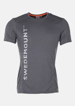 Discount Swedemount Training Logo Tee Dk. Grey Melange/Orange