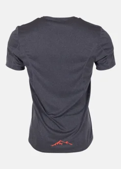 Discount Swedemount Training Logo Tee Dk. Grey Melange/Orange