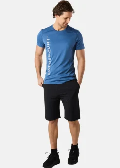 Swedemount Training Logo Tee Denim Blue Melange/Reflective