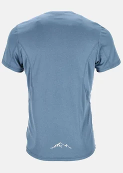 Swedemount Training Logo Tee Denim Blue Melange/Reflective