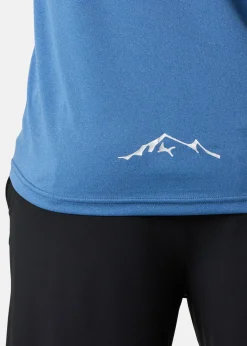 Swedemount Training Logo Tee Denim Blue Melange/Reflective