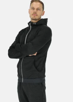 Hot Swedemount Training Logo Zip Hood Charcoal Melange/Charcoal Melange