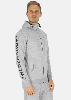 Outlet Swedemount Training Logo Zip Hood Lt. Grey Melange/Charcoal Melange