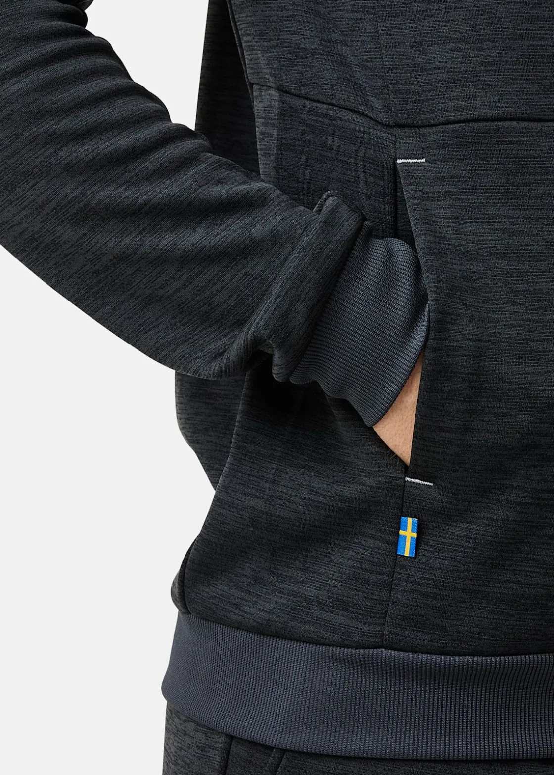 Swedemount Training Logo Zip Hood II Charcoal Melange/Charcoal Melange