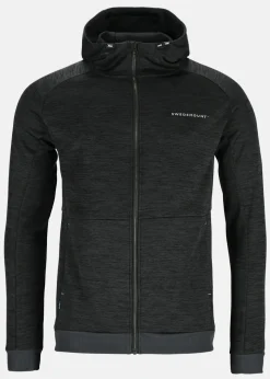 Swedemount Training Logo Zip Hood II Charcoal Melange/Charcoal Melange