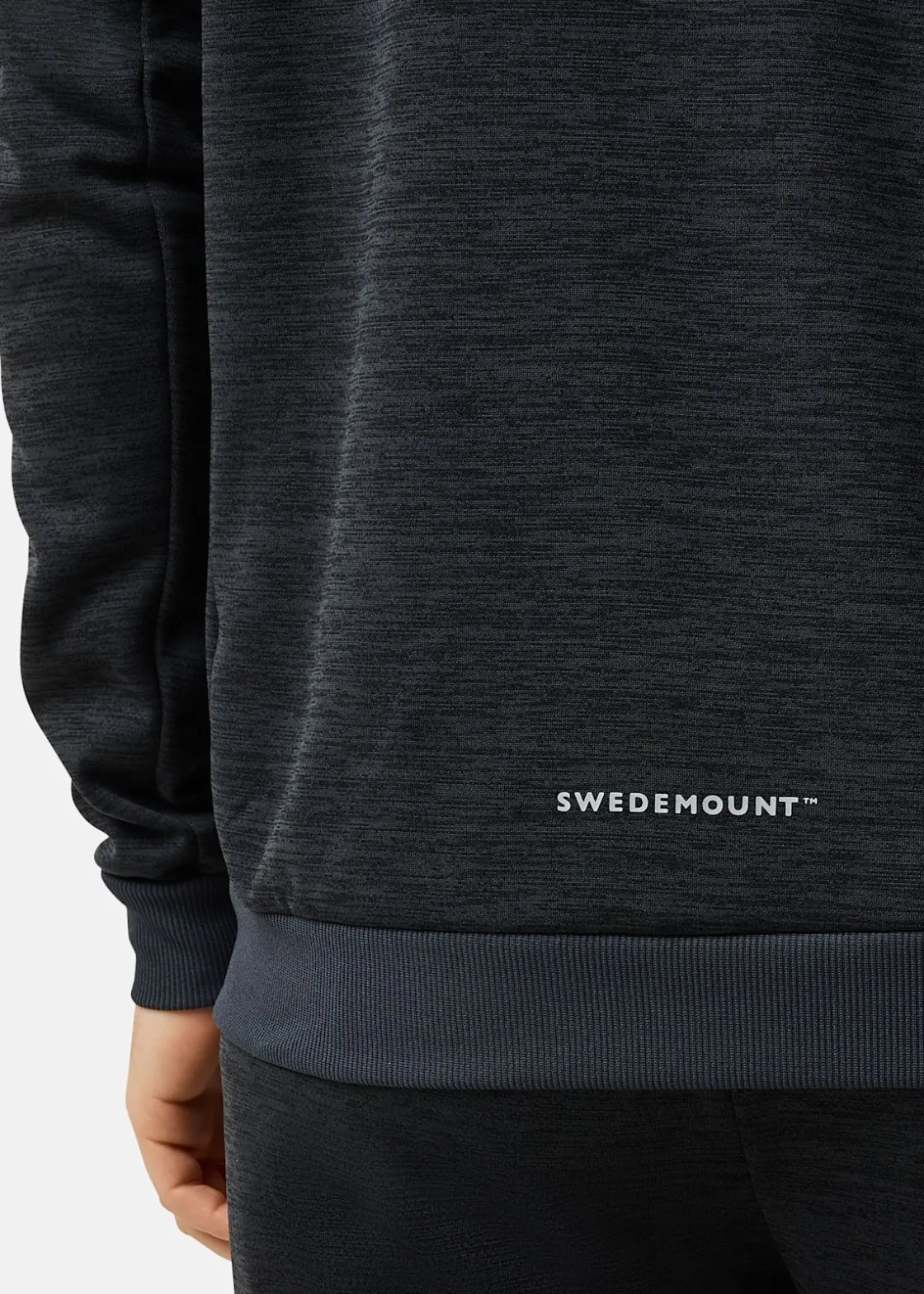 Swedemount Training Logo Zip Hood II Charcoal Melange/Charcoal Melange