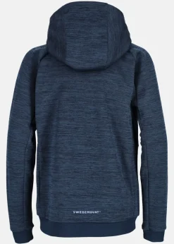 Sale Swedemount Training Logo Zip Hood JR II Navy Melange/Lt Blue