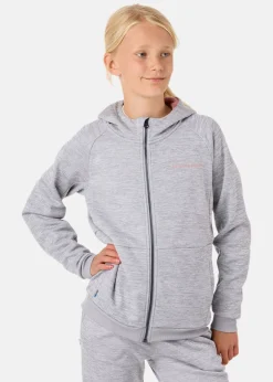 Swedemount Training Logo Zip Hood JR II Lt. Grey Melange/Dusty Rose