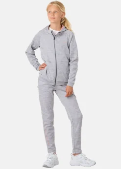 Swedemount Training Logo Zip Hood JR II Lt. Grey Melange/Dusty Rose