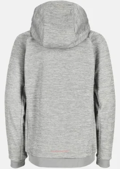 Swedemount Training Logo Zip Hood JR II Lt. Grey Melange/Dusty Rose