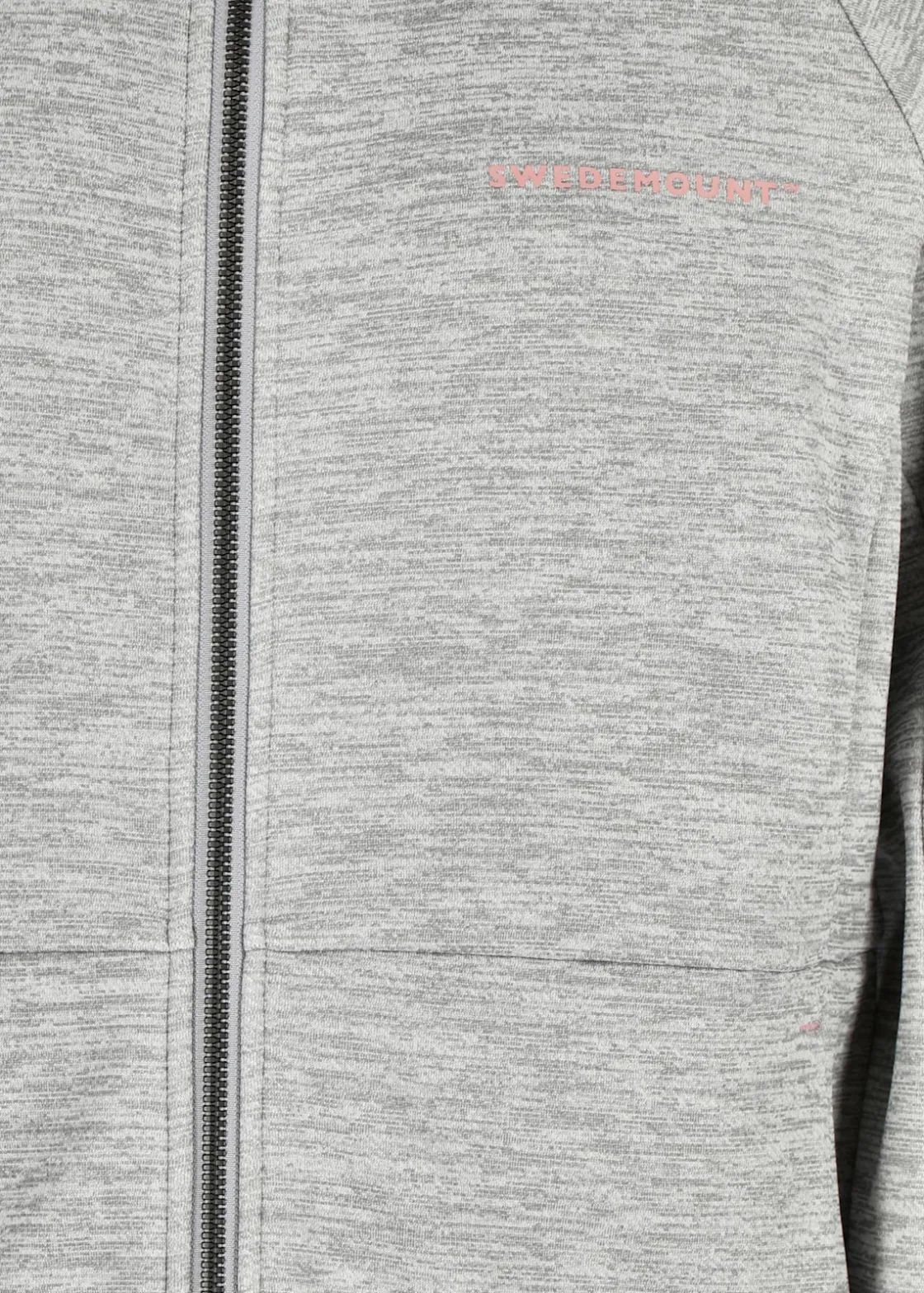 Swedemount Training Logo Zip Hood JR II Lt. Grey Melange/Dusty Rose