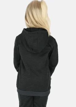 Clearance Swedemount Training Logo Zip Hood JR Charcoal Melange/Charcoal Melange