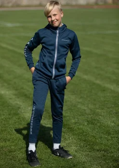 Clearance Swedemount Training Logo Zip Hood JR Charcoal Melange/Charcoal Melange