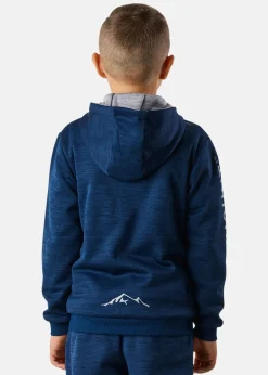 Sale Swedemount Training Logo Zip Hood JR Navy Melange/Lt. Grey Melange