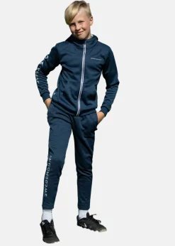 Sale Swedemount Training Logo Zip Hood JR Navy Melange/Lt. Grey Melange