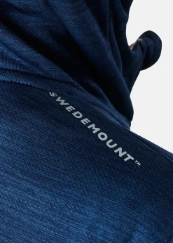 Sale Swedemount Training Logo Zip Hood JR Navy Melange/Lt. Grey Melange