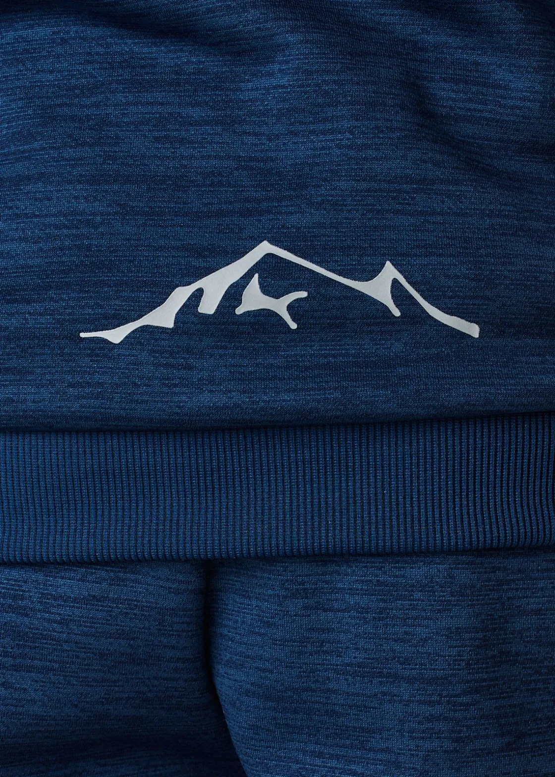 Sale Swedemount Training Logo Zip Hood JR Navy Melange/Lt. Grey Melange