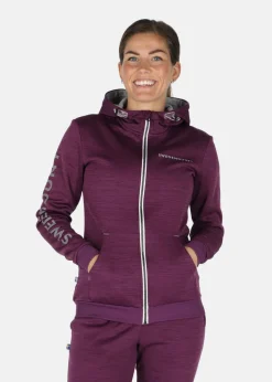 Outlet Swedemount Training Logo Zip hood W Plum