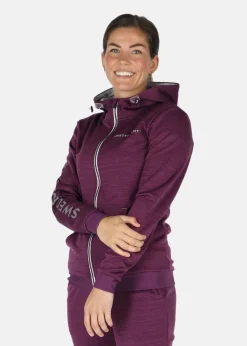 Outlet Swedemount Training Logo Zip hood W Plum