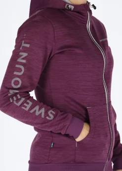 Outlet Swedemount Training Logo Zip hood W Plum