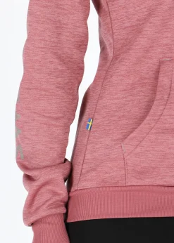 Discount Swedemount Training Logo Zip hood W Dusty Rose Melange/Lt. Grey Melange
