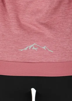 Discount Swedemount Training Logo Zip hood W Dusty Rose Melange/Lt. Grey Melange