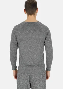 Online X-trail Training L/S Tee Charcoal Melange