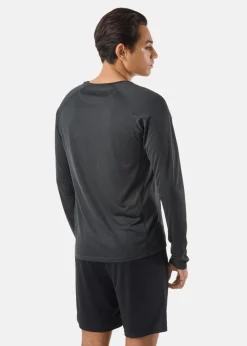 Clearance X-trail Training L/S Tee Black Melange