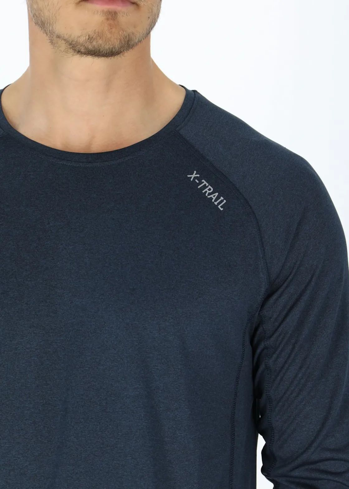 New X-trail Training L/S Tee II Dk. Navy Melange