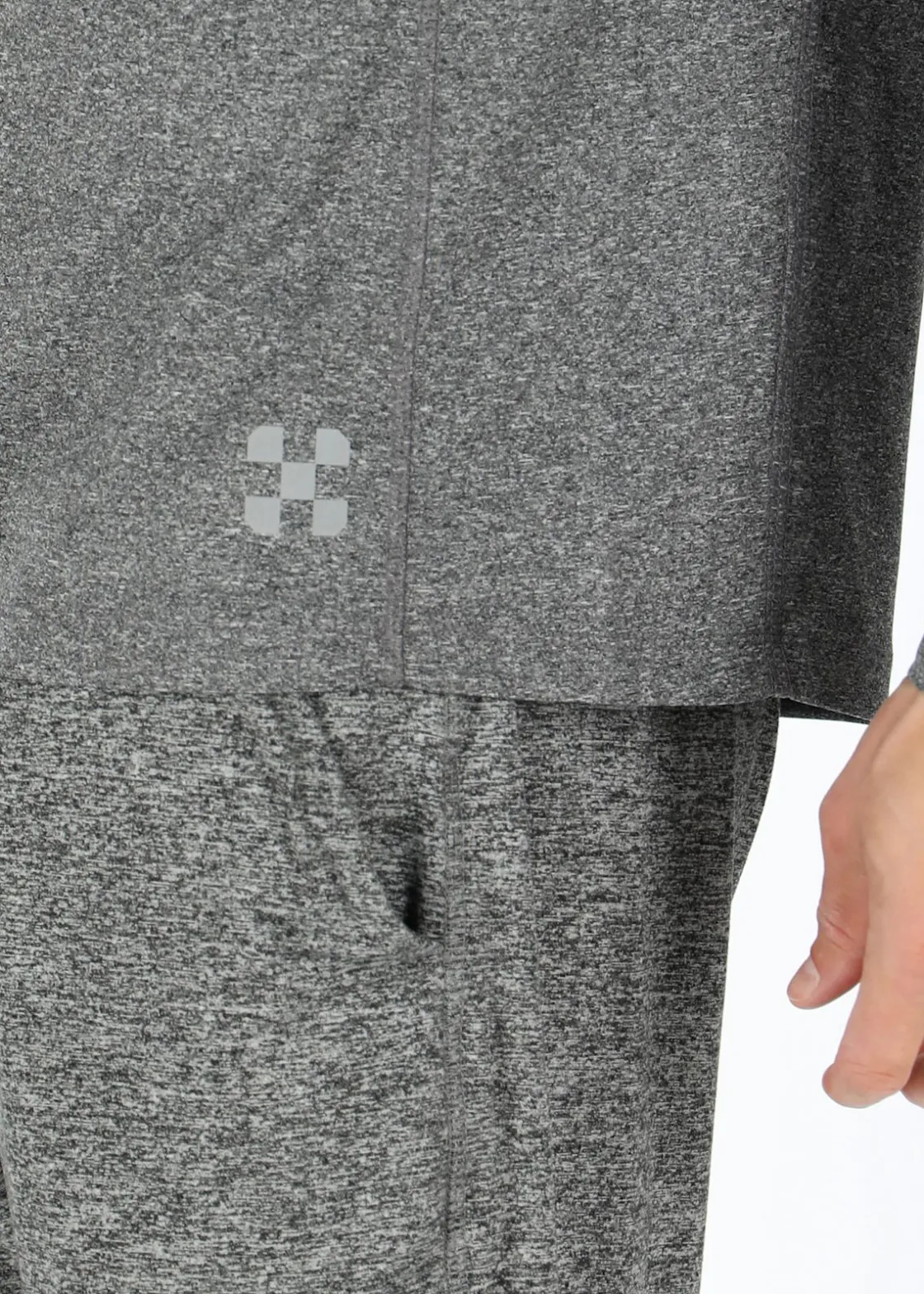 New X-trail Training L/S Tee II Charcoal Melange