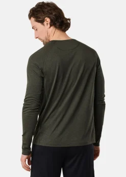 Outlet X-trail Training L/S Tee II Dk. Olive Melange