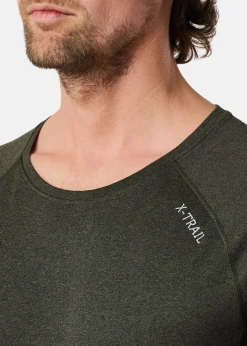 Outlet X-trail Training L/S Tee II Dk. Olive Melange