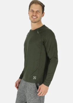 Online X-trail Training L/S Tee II Olive Melange