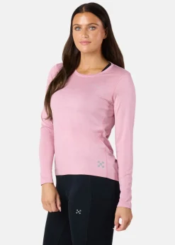 Outlet X-trail Training L/S Tee II W Dusty Rose Melange