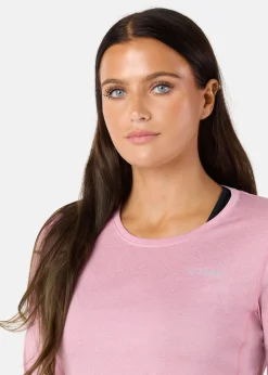 Outlet X-trail Training L/S Tee II W Dusty Rose Melange