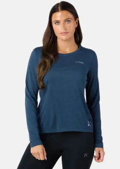 X-trail Training L/S Tee II W Dk. Navy Melange